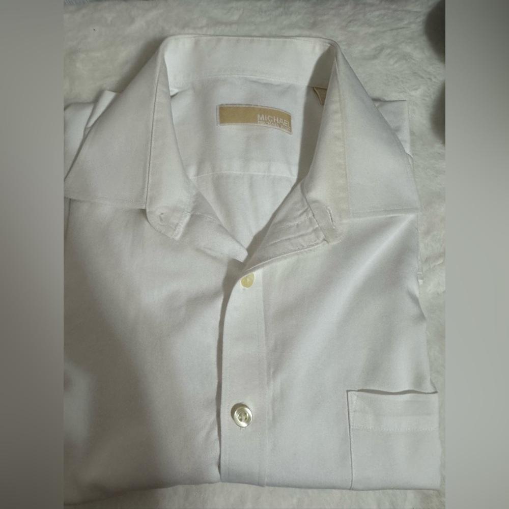Michael Kors Men’s White Dress Shirt